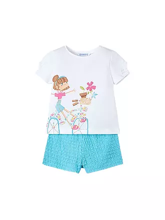 MAYORAL | Ensemble fille 2 pièces T-shirt et short | türkis